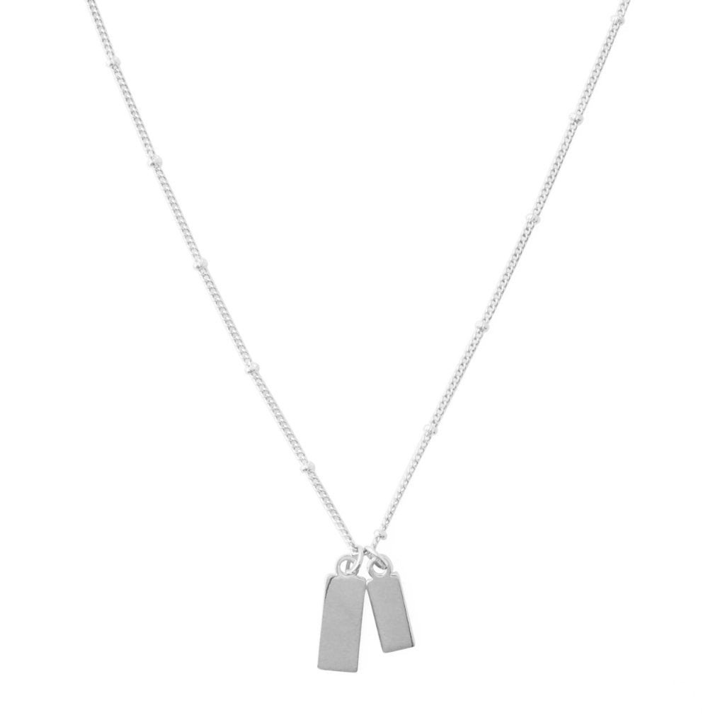 Tag Together Necklace, Silver