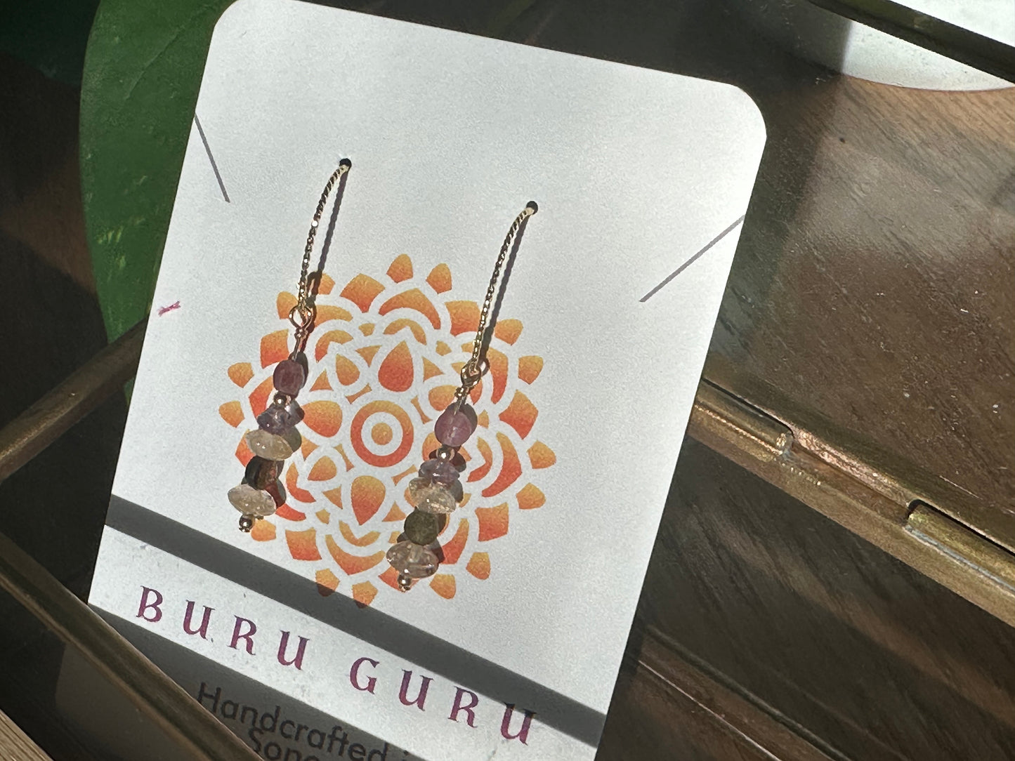 Tourmaline citrine earrings