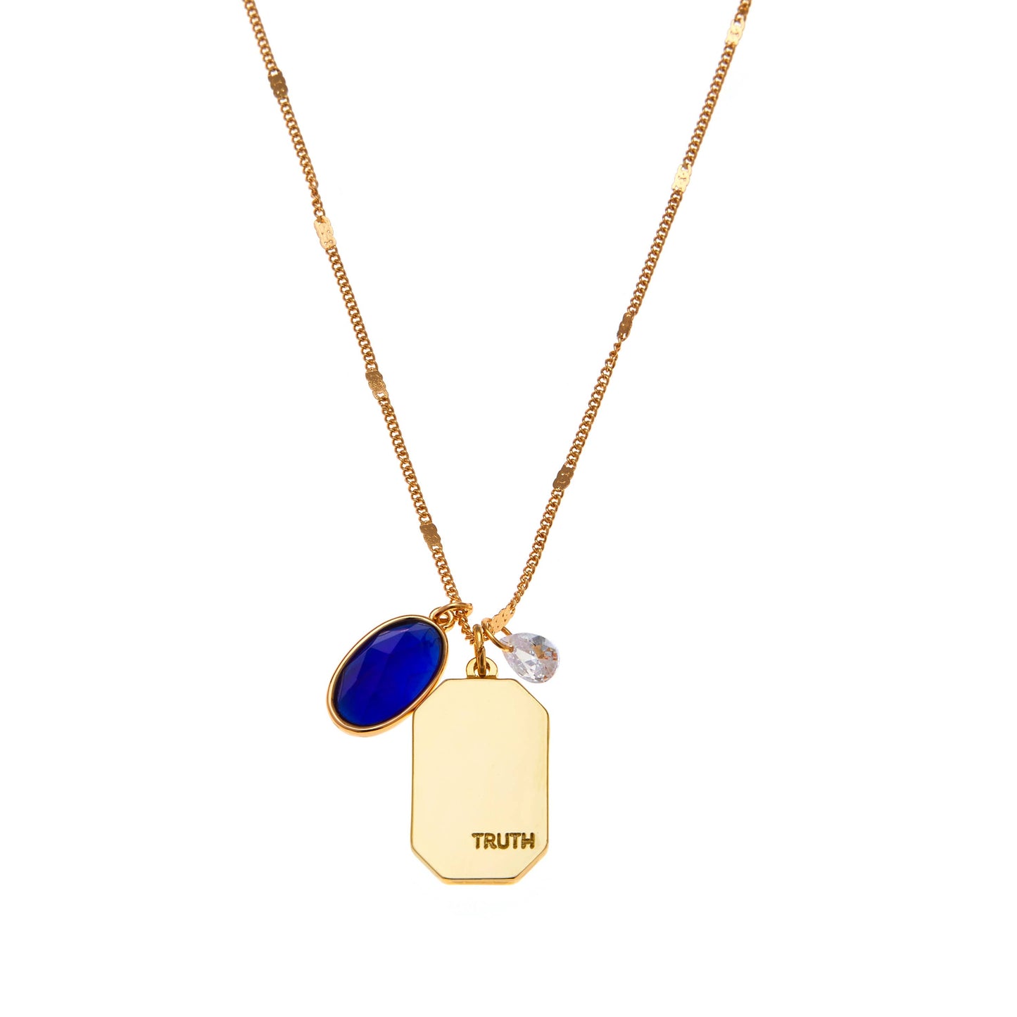 September Birthstone Necklace | Gold Birthday Jewelry