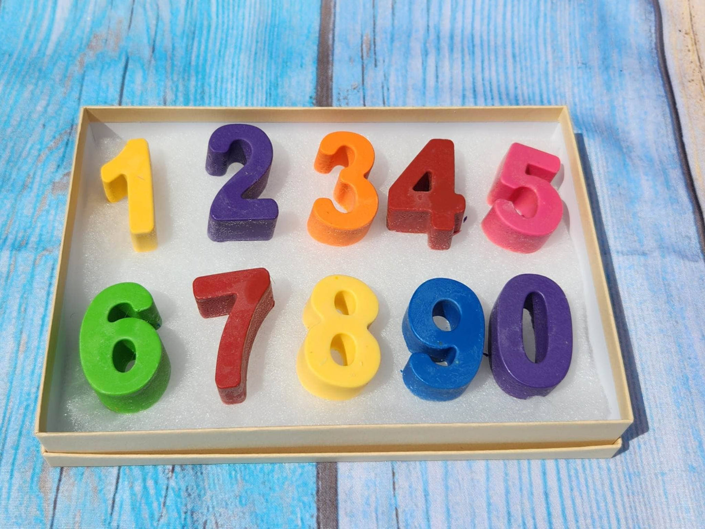 Crayon Numbers, One Through Nine , stocking stuffers, Crayon Name