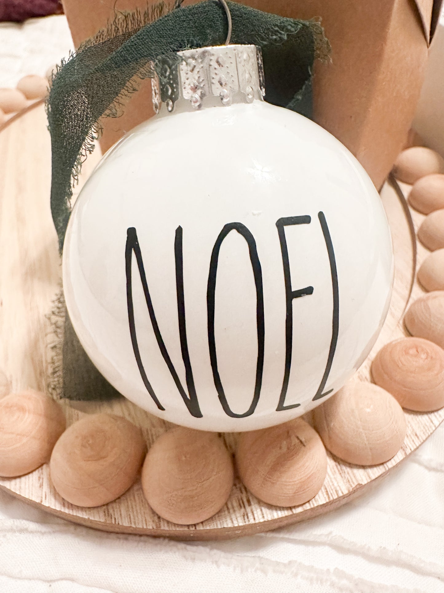 Farmhouse inspired Word Ornaments