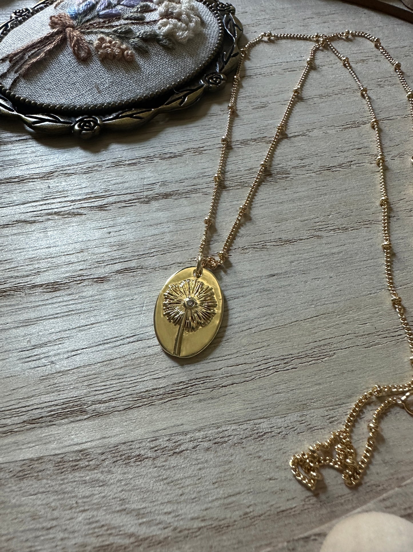 Dandelion Necklace