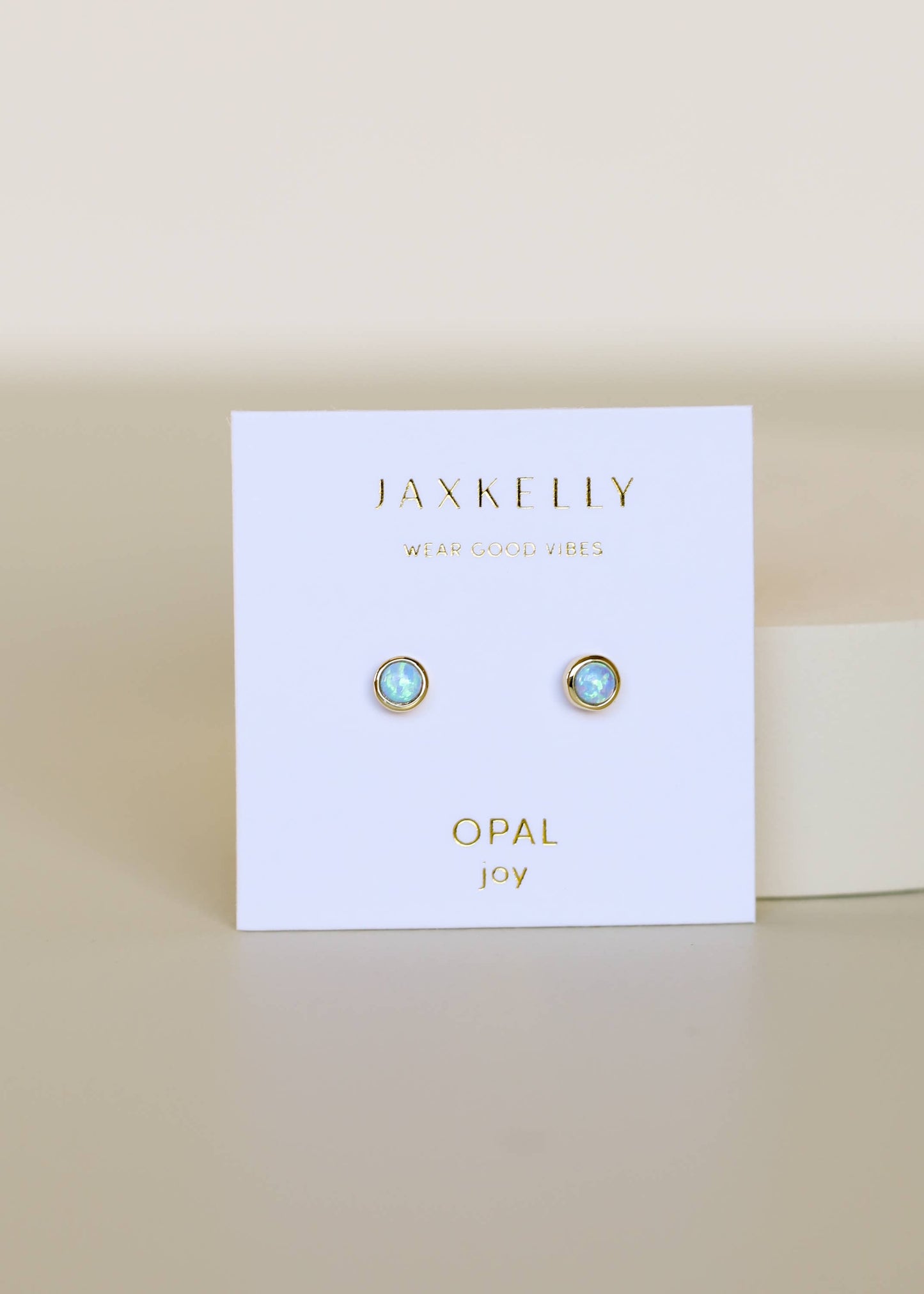 Simple Stud - Fire Opal- Earring