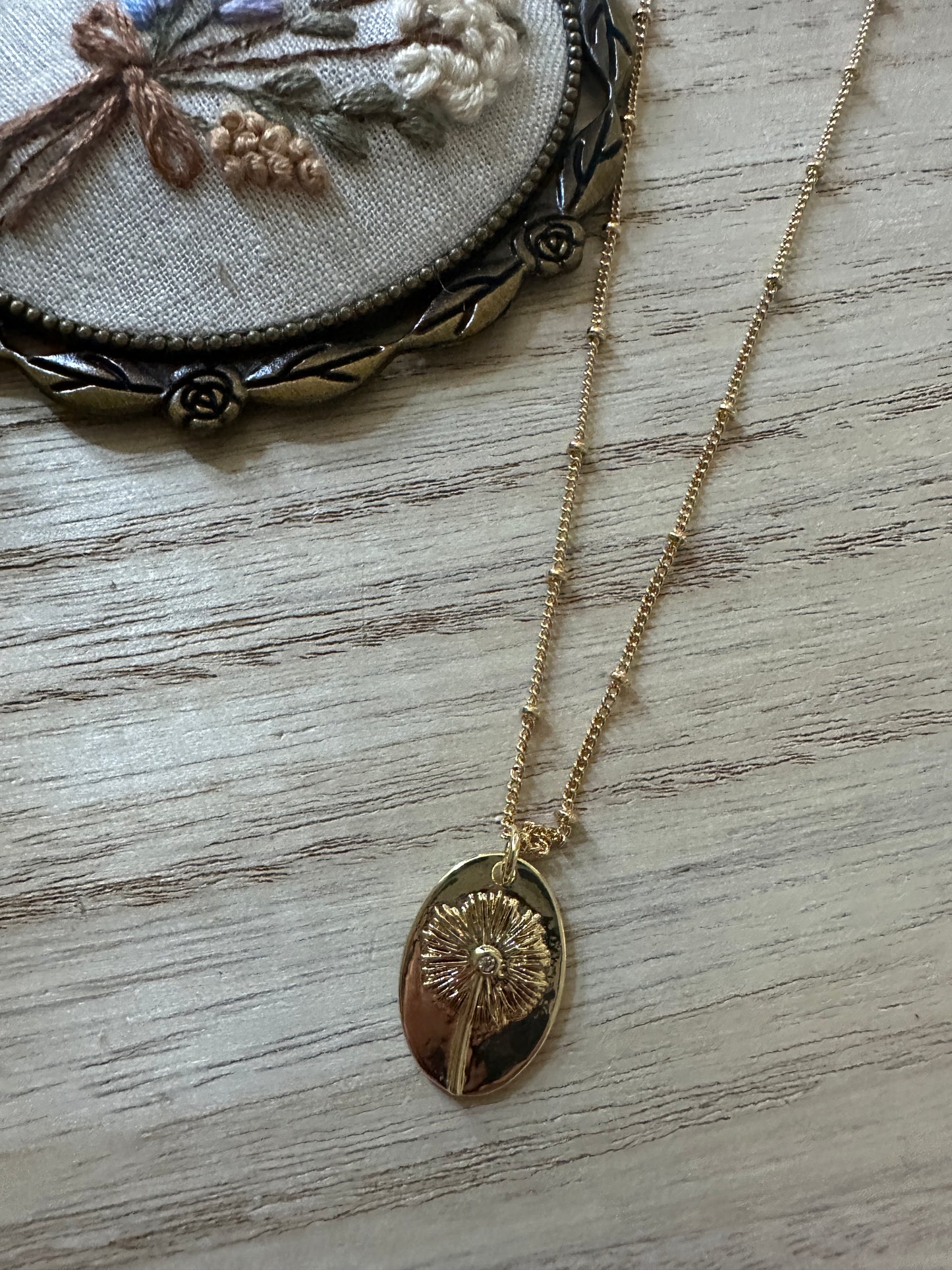 Dandelion Necklace