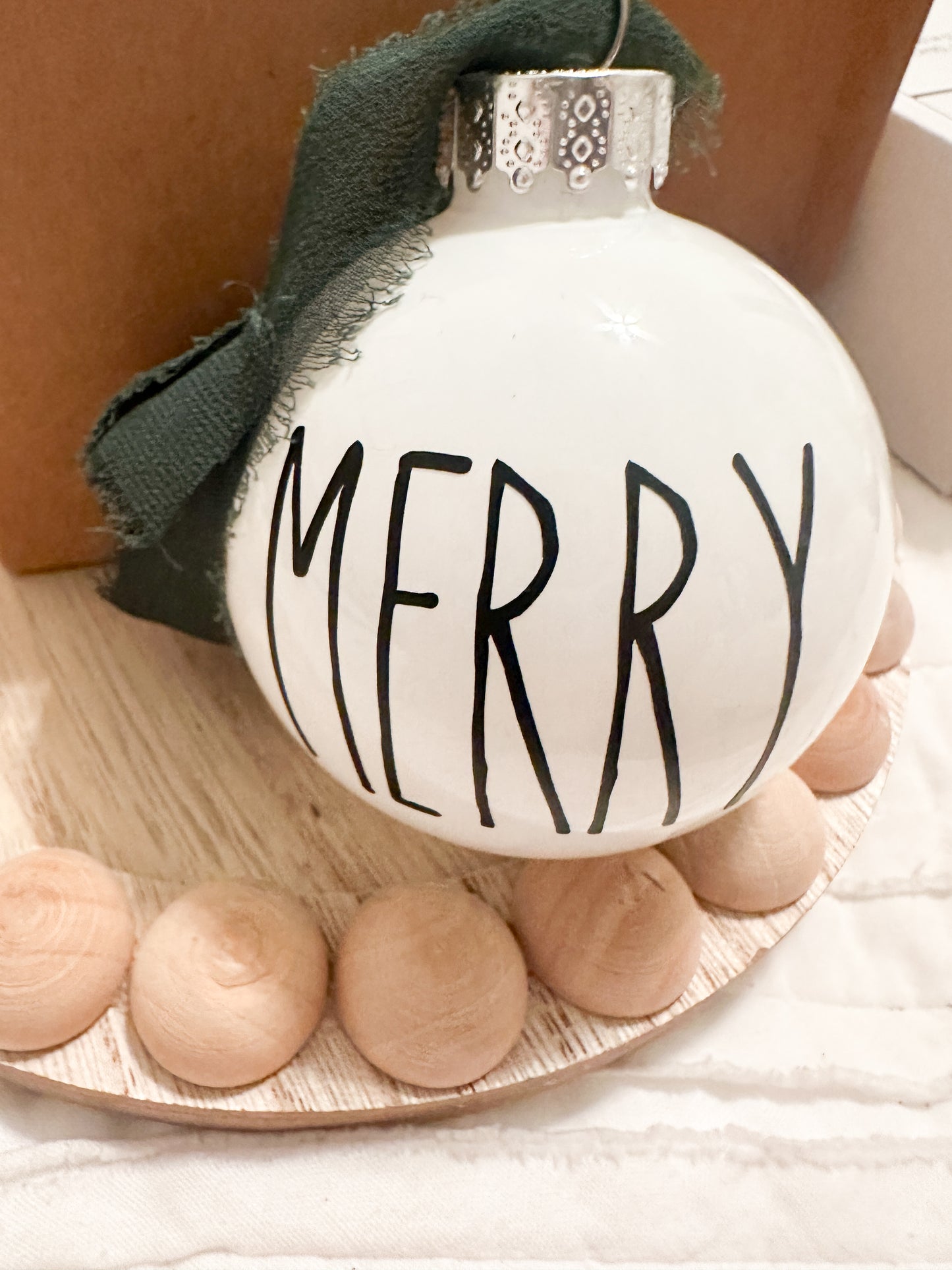 Farmhouse inspired Word Ornaments