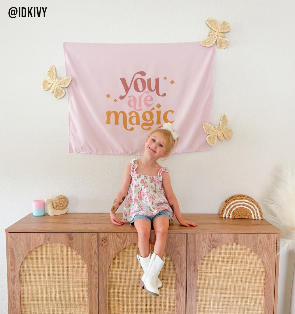 You Are Magic Banner - Girls Room Wall Hanging 36x26
