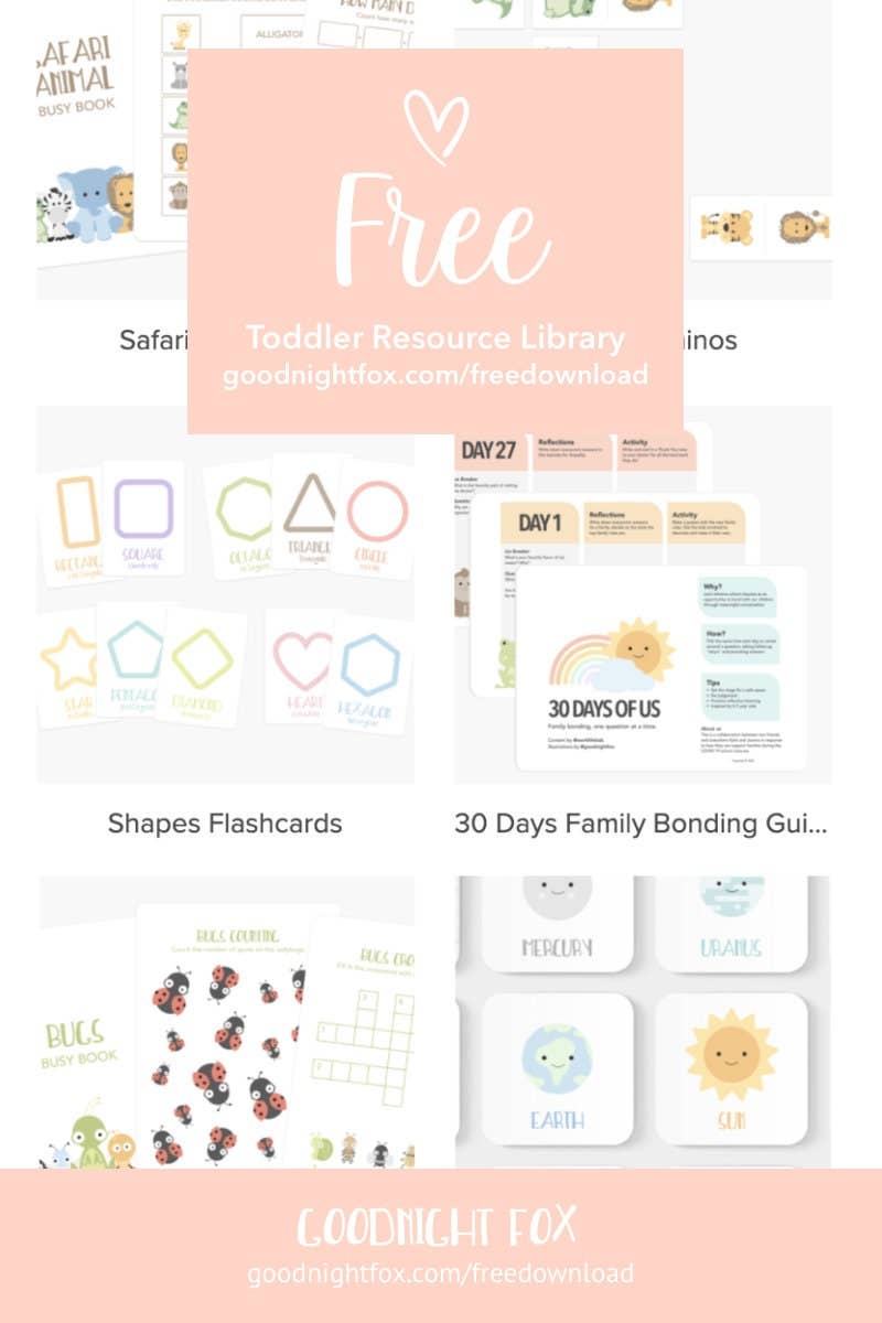 Toddler Mindfulness Flash Cards for Wellness Activities