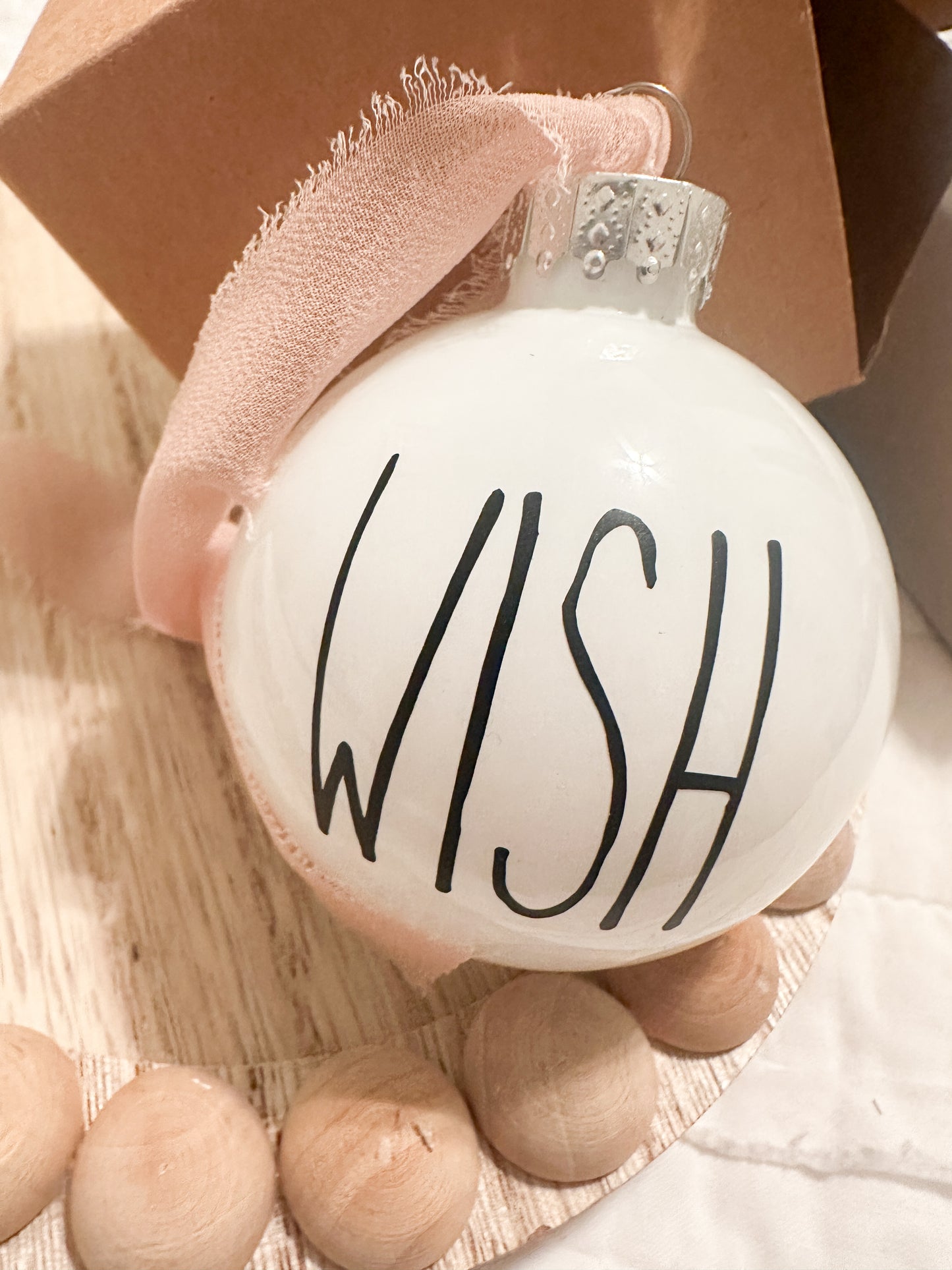 Farmhouse inspired Word Ornaments