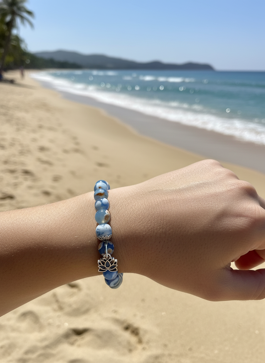 Painted ocean bracelet