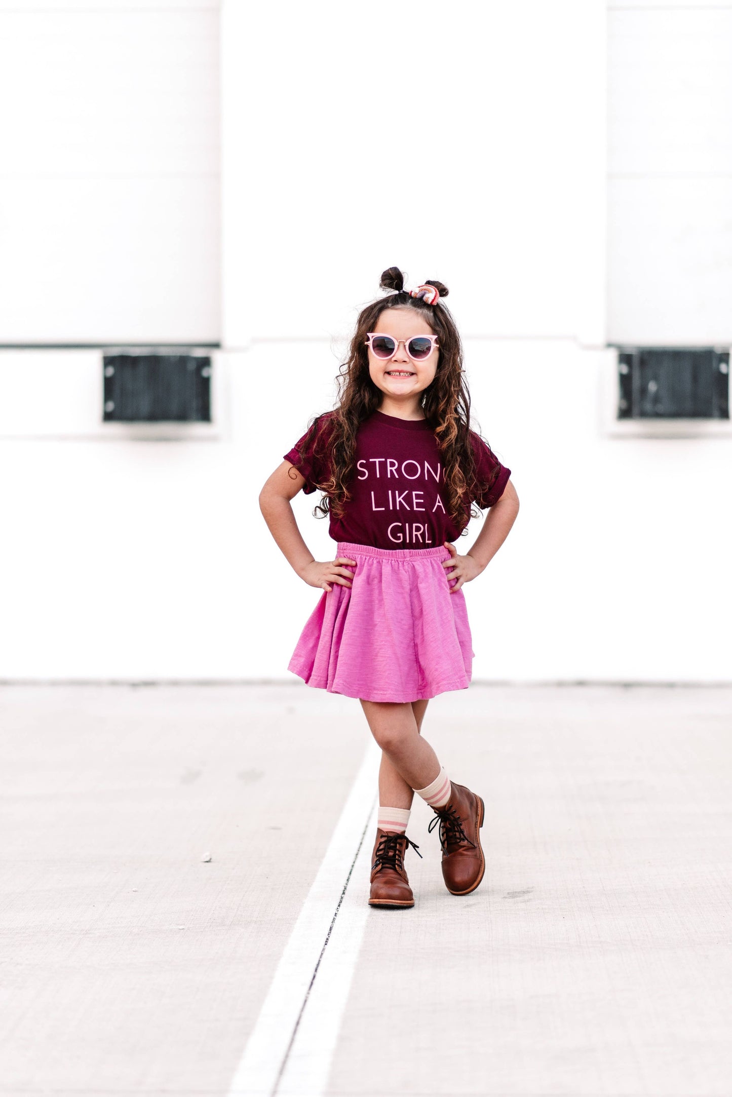 Strong Like a Girl | Girls Summer Shirt