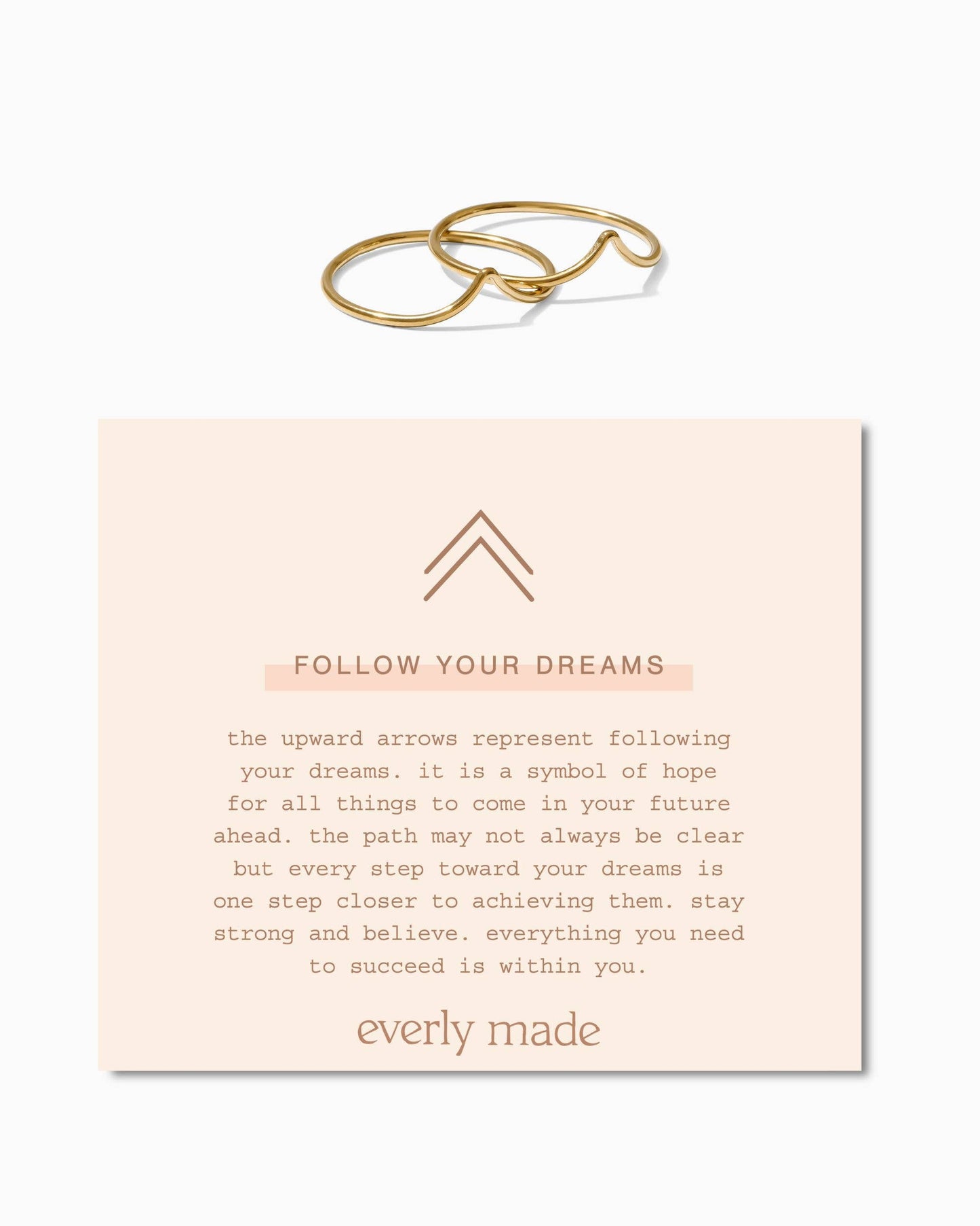 Follow Your Dreams Stacked Ring Set