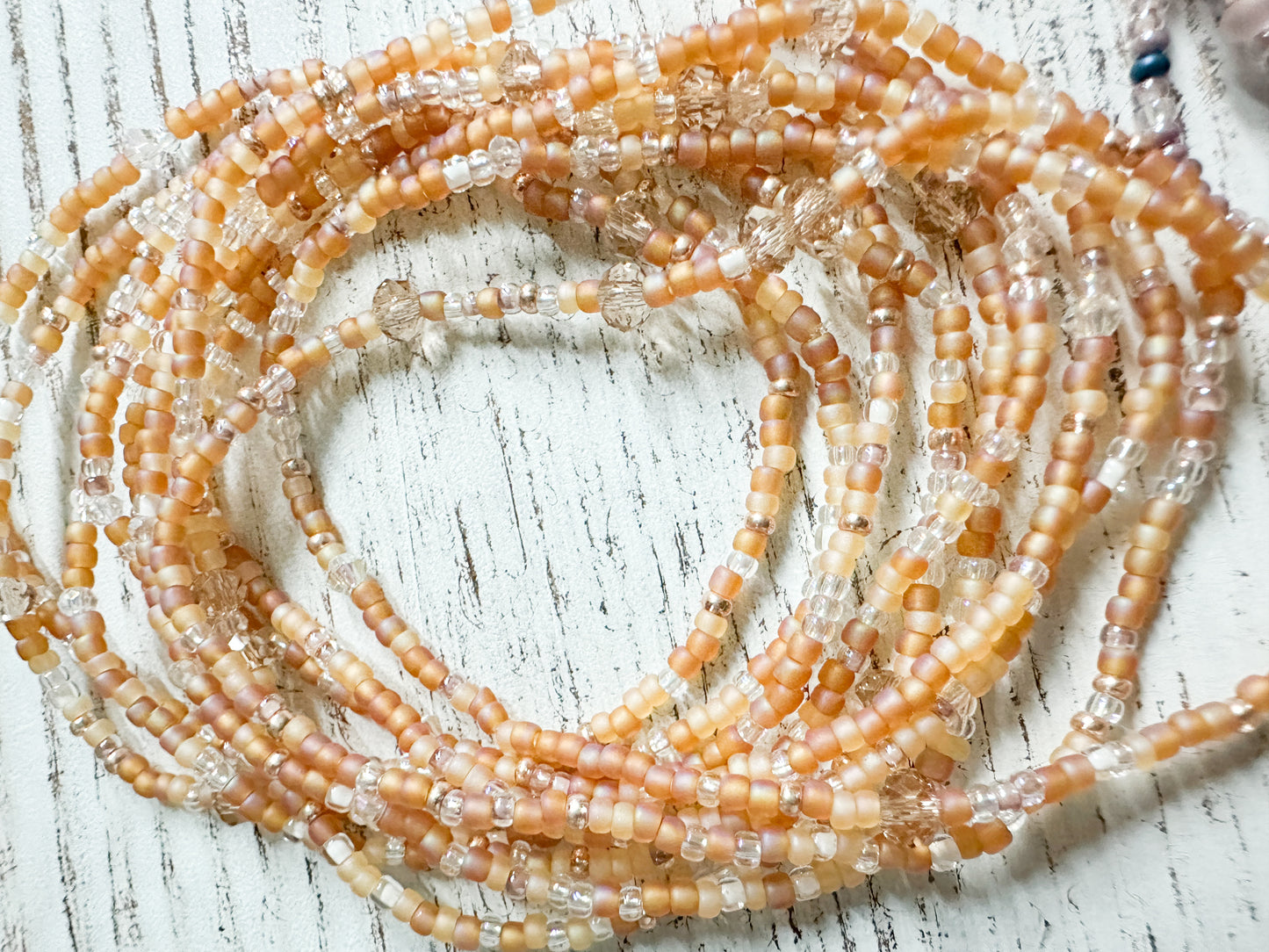 Summer sunset confetti bracelet, 1 individual strand