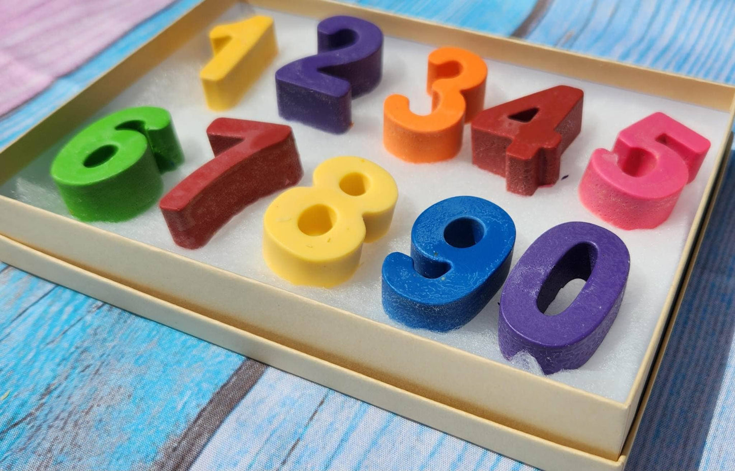 Crayon Numbers, One Through Nine , stocking stuffers, Crayon Name