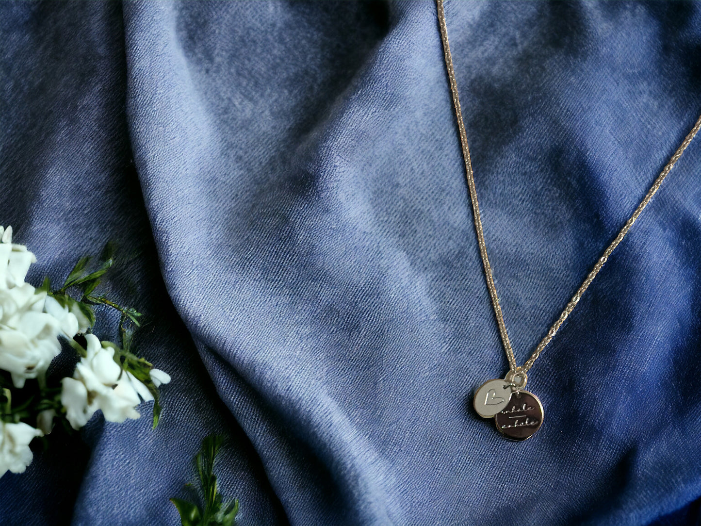 Inhale exhale necklace in silver