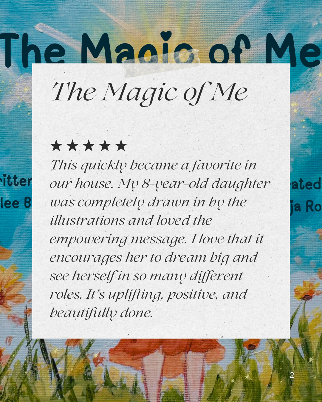The Magic of Me Book Signed copy