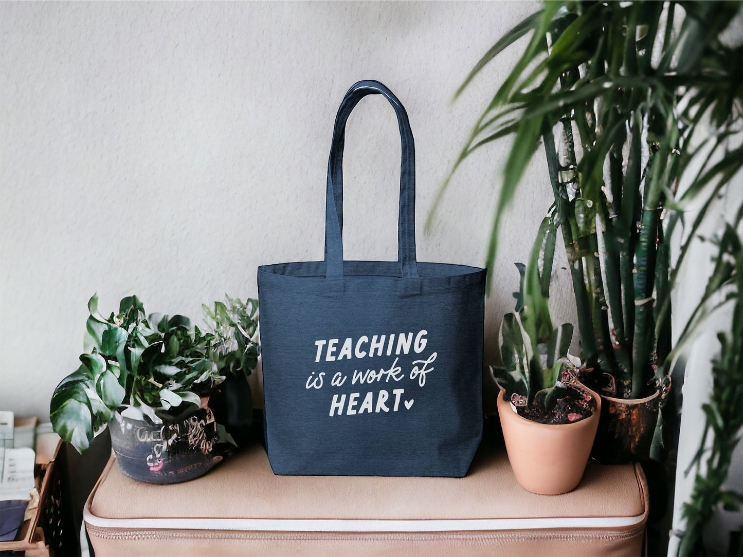 Teaching Is A Work of Heart Tote Bag