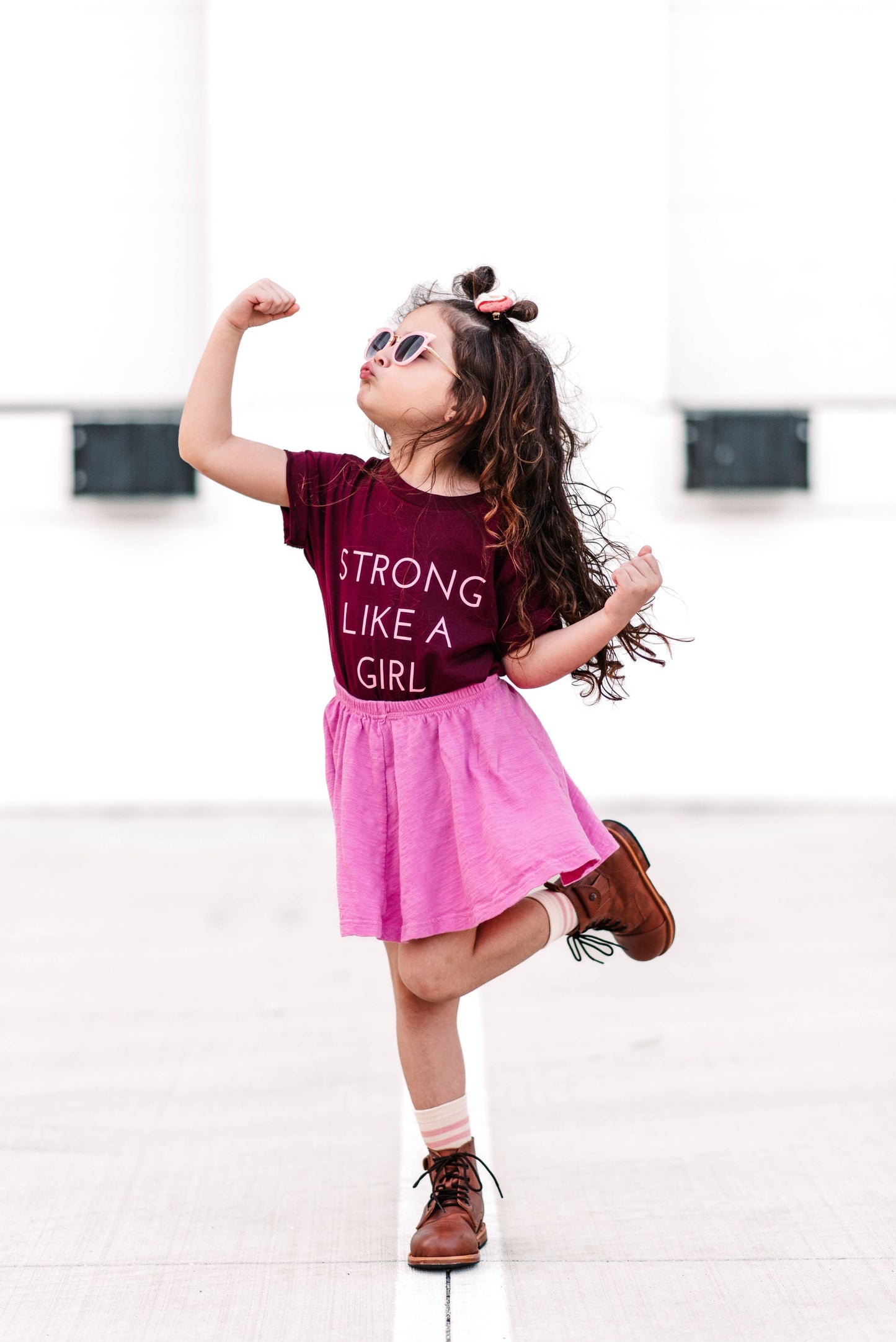 Strong Like a Girl | Girls Summer Shirt