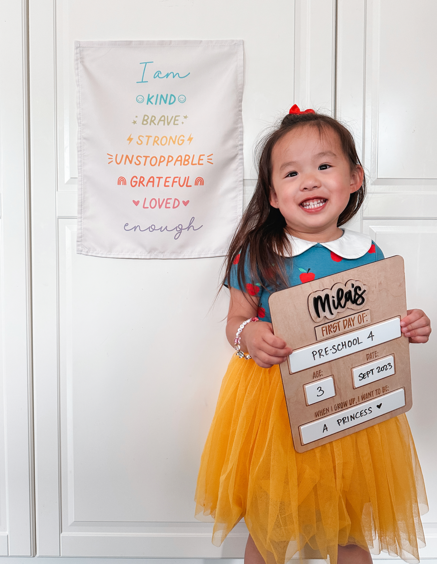 Affirmations Banner (Bright Rainbow) - Kids Decor 36x26
