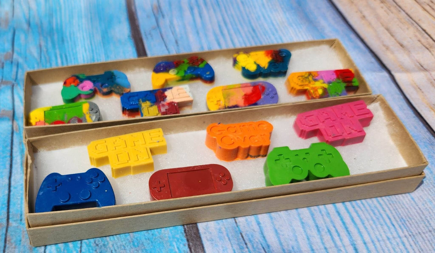 Game On crayons, solid color