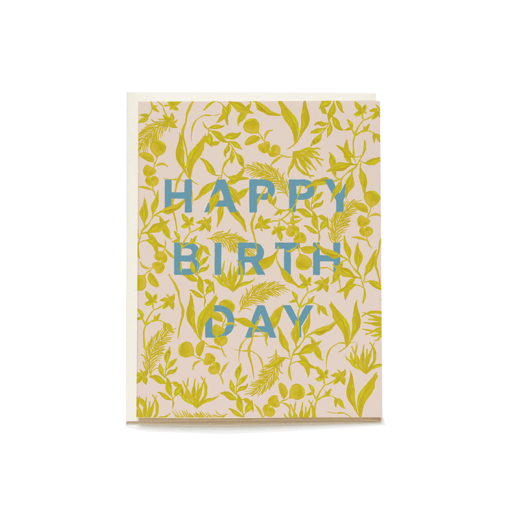 Foliage Birthday Card
