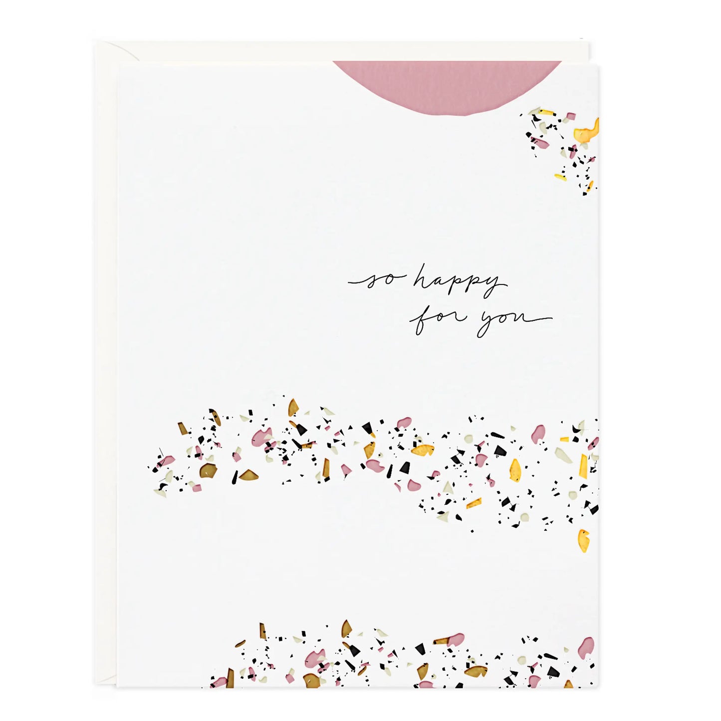 So Happy For You Terrazzo Card