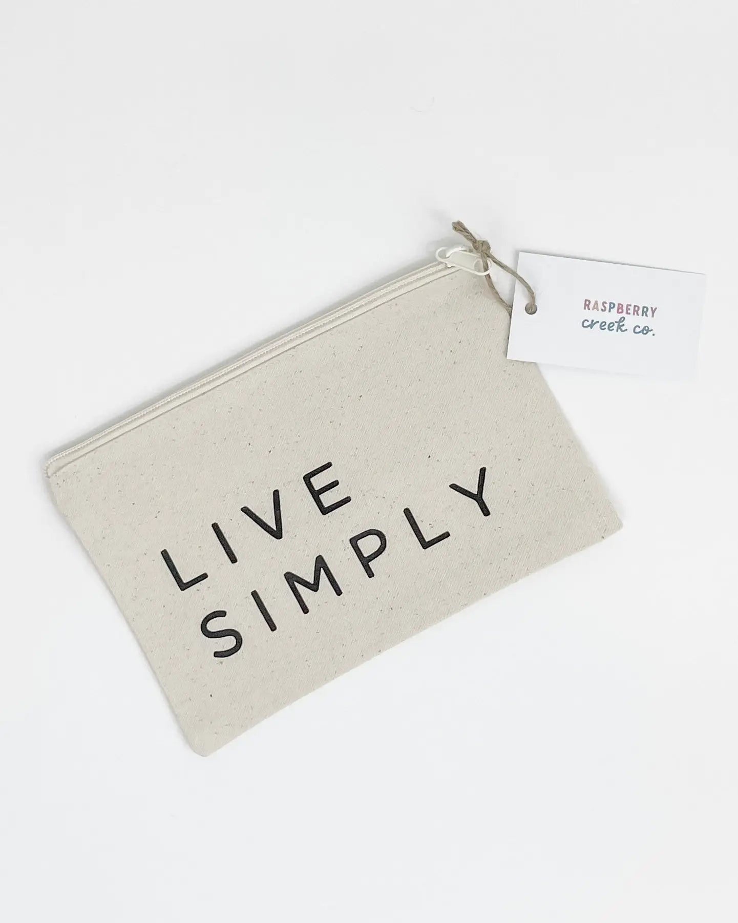 Live Simply Small Zipper Pouch
