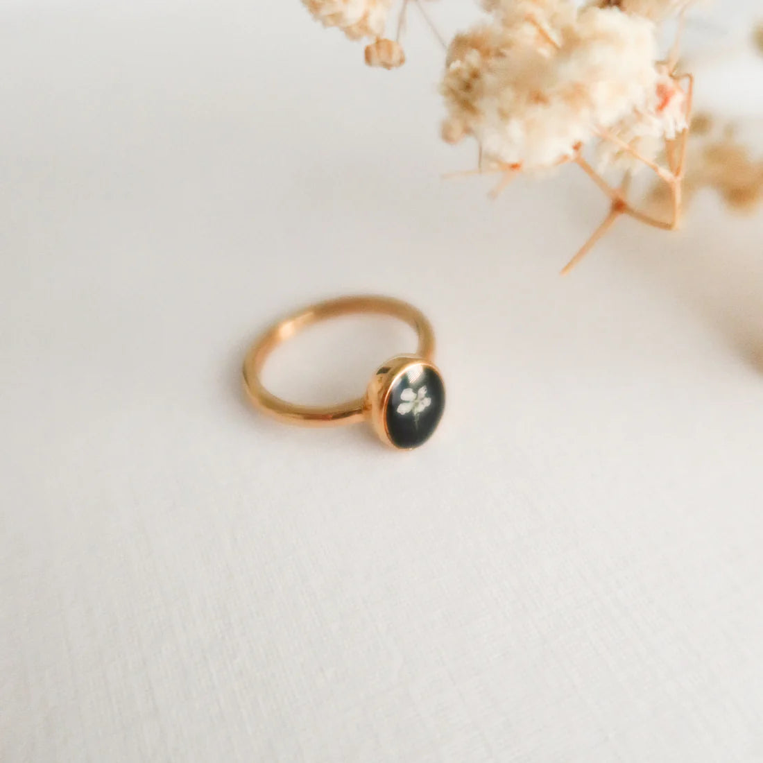 Starry Night Queen Annes Lace Ring, size 8