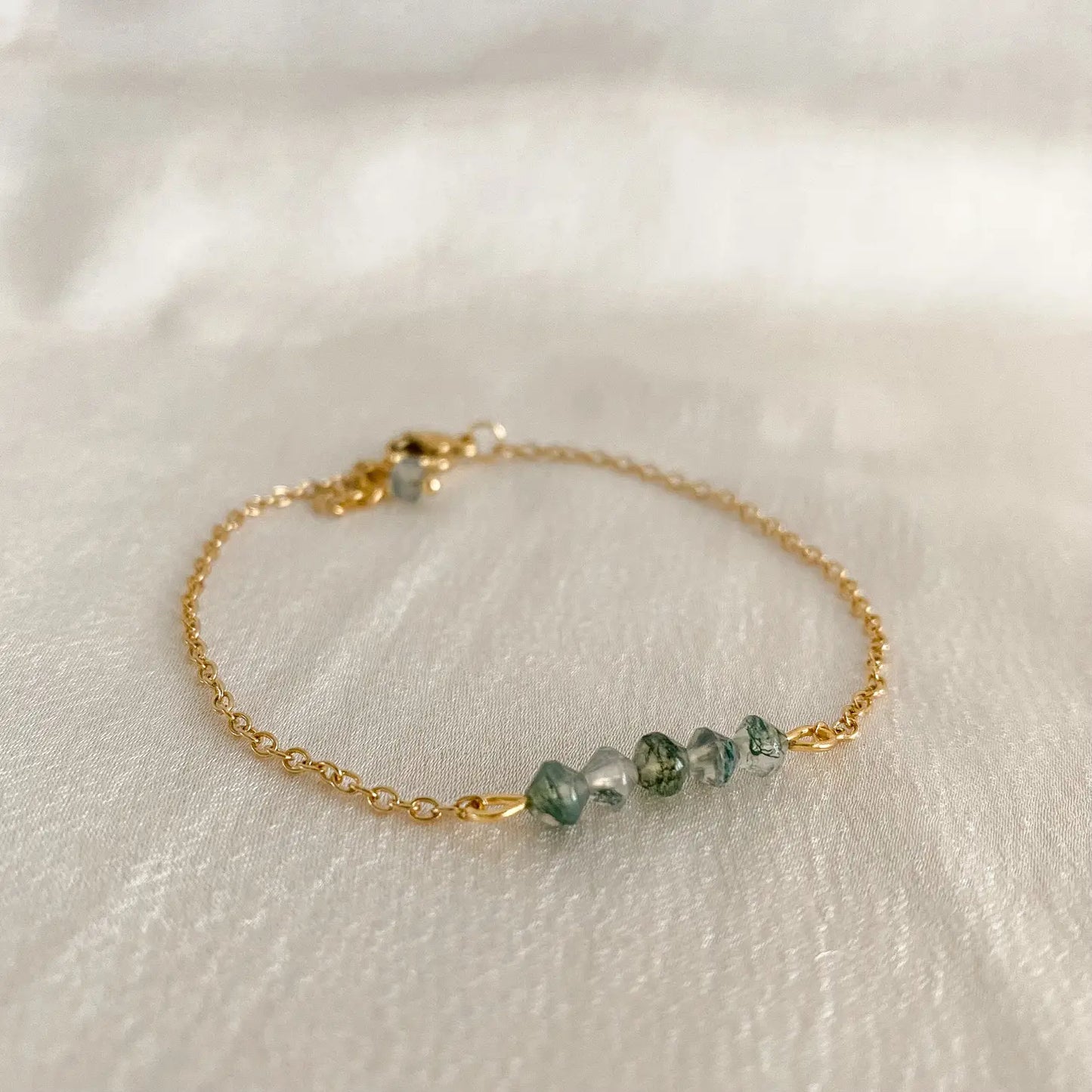 Mos Agate Bracelet - Gold