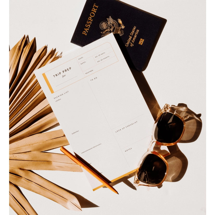 Trip Prep Planner Notepad