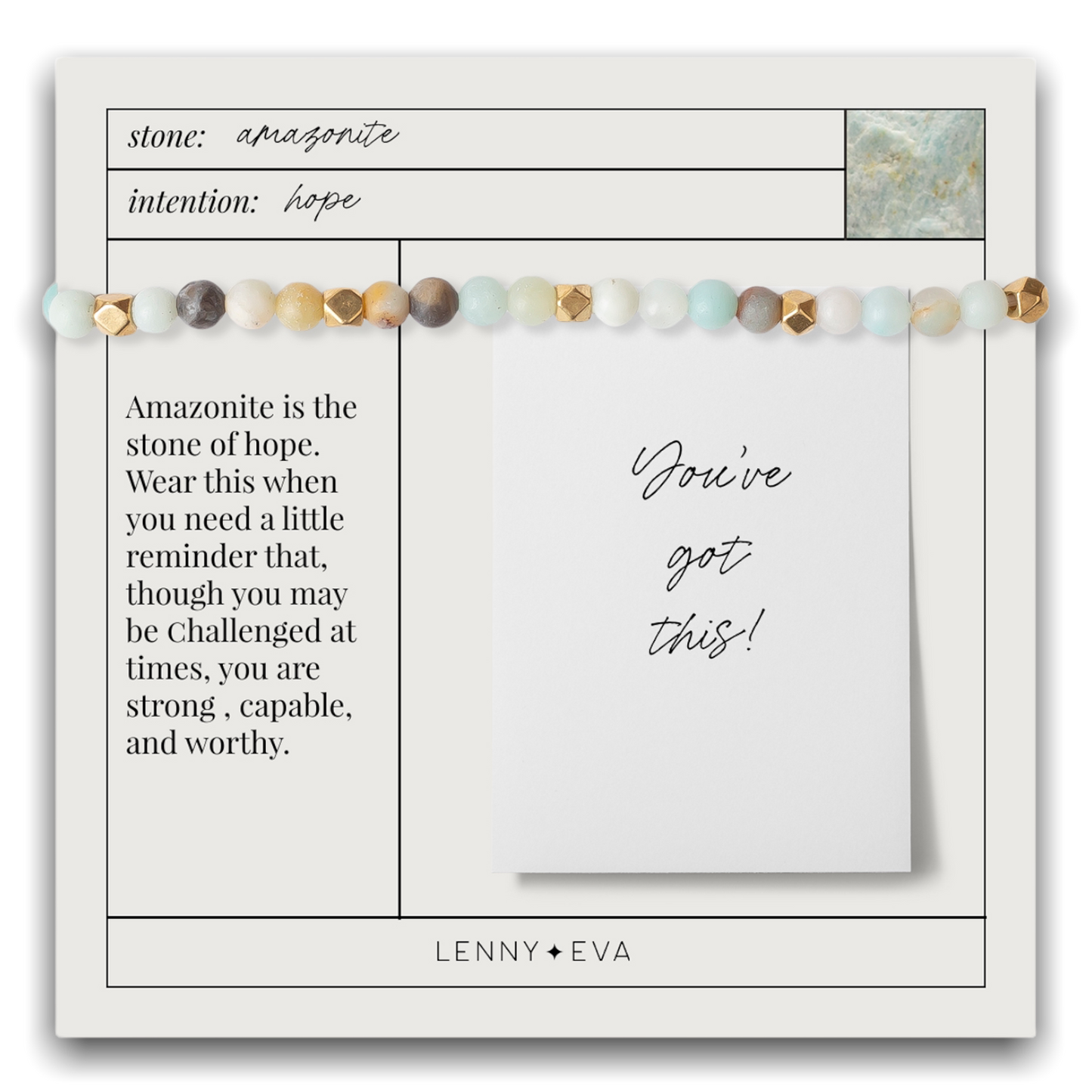 Gemstone Hope Bracelet