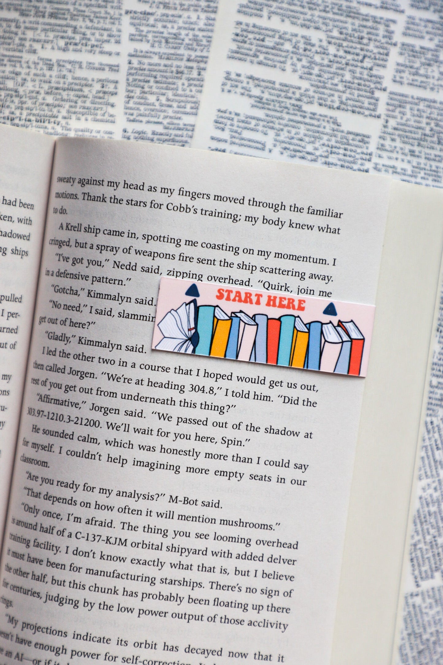 Start Here Page Holder Magnetic Bookmark 2