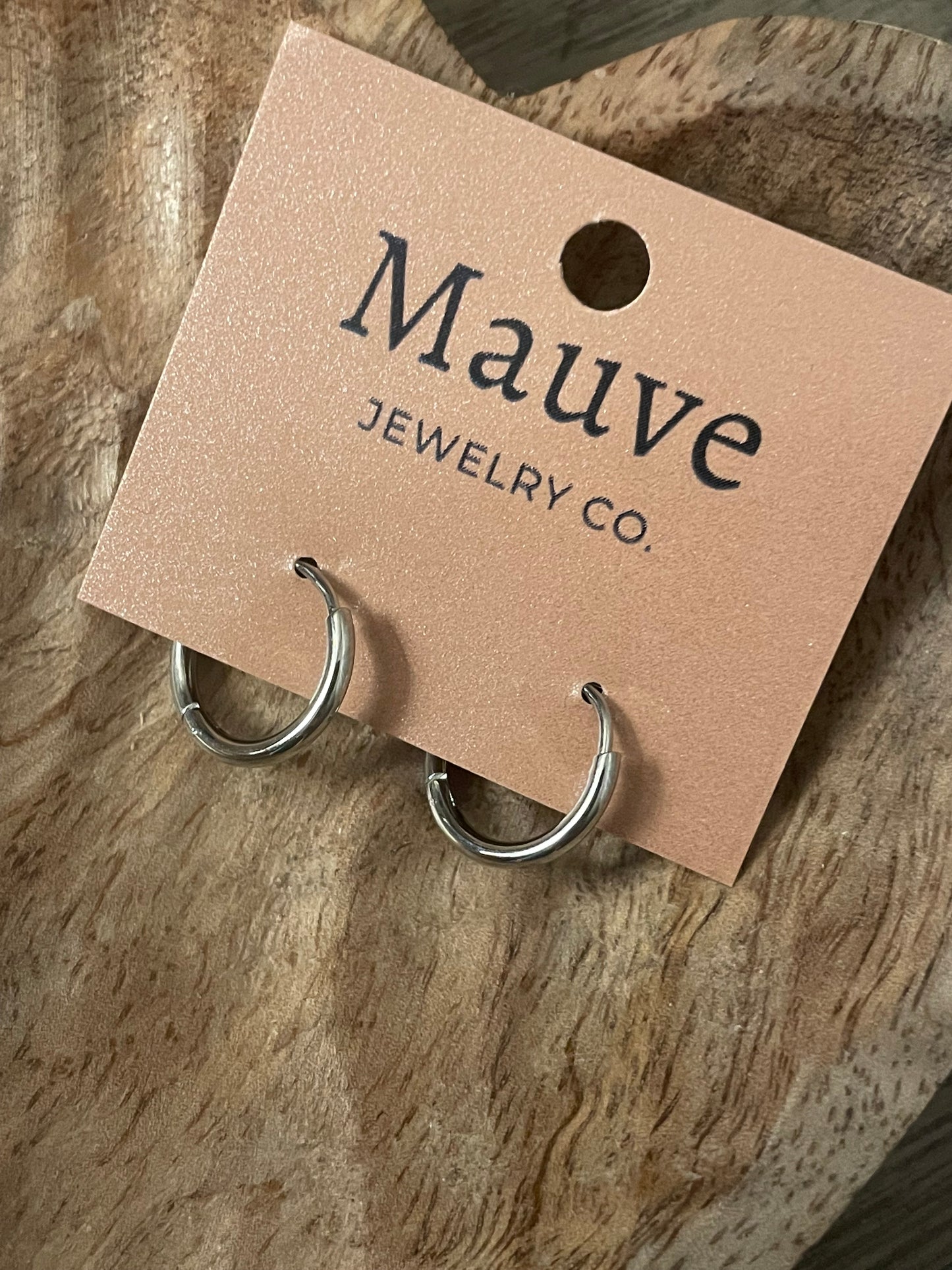 Olivia Essential Hoops, Silver