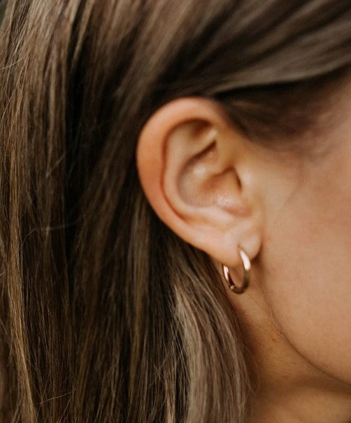 Olivia Essential Hoops, Silver