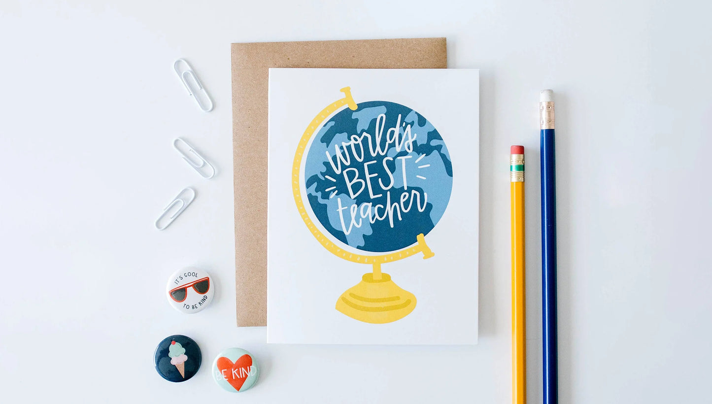 World's Best Teacher Card