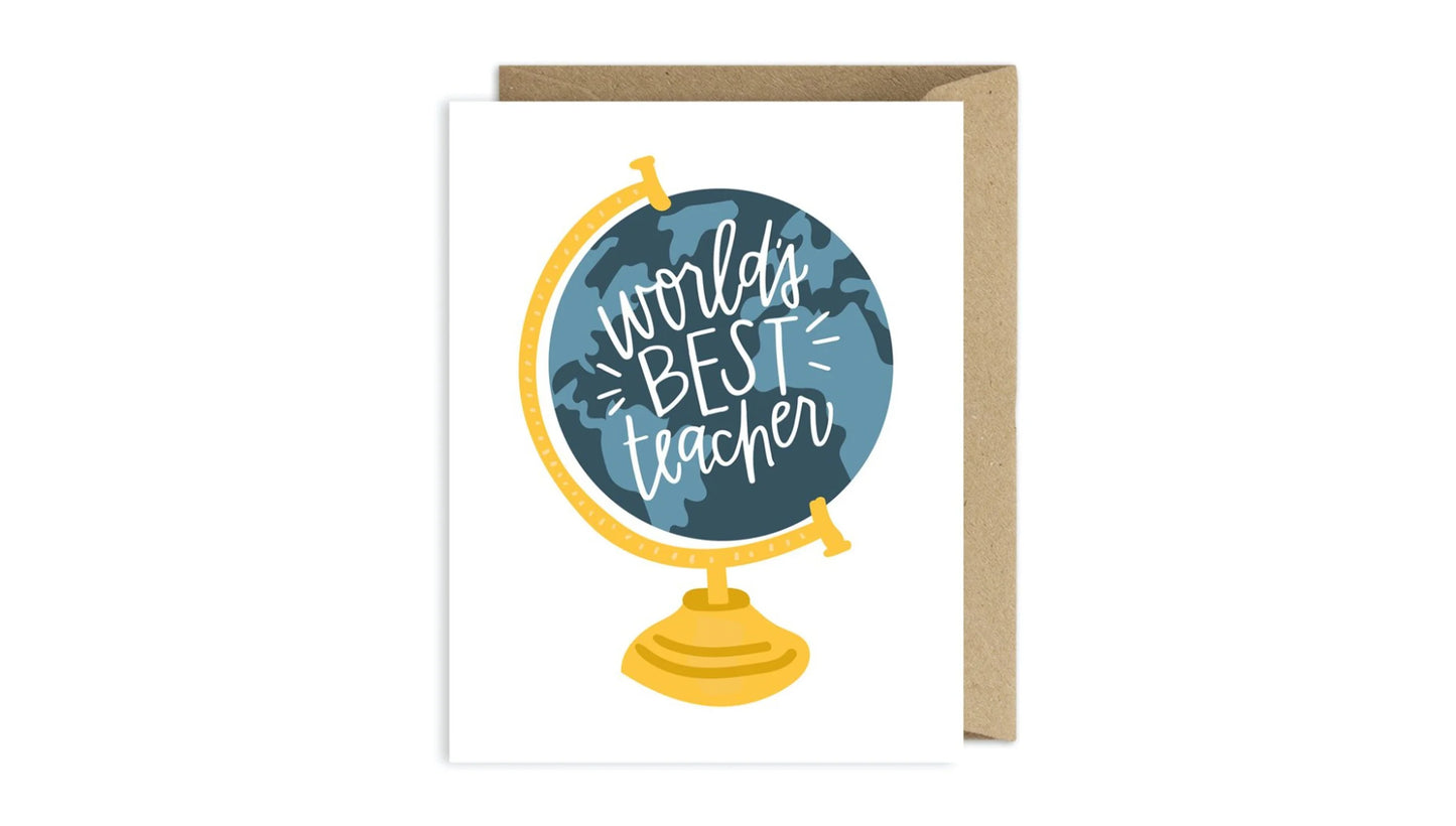 World's Best Teacher Card