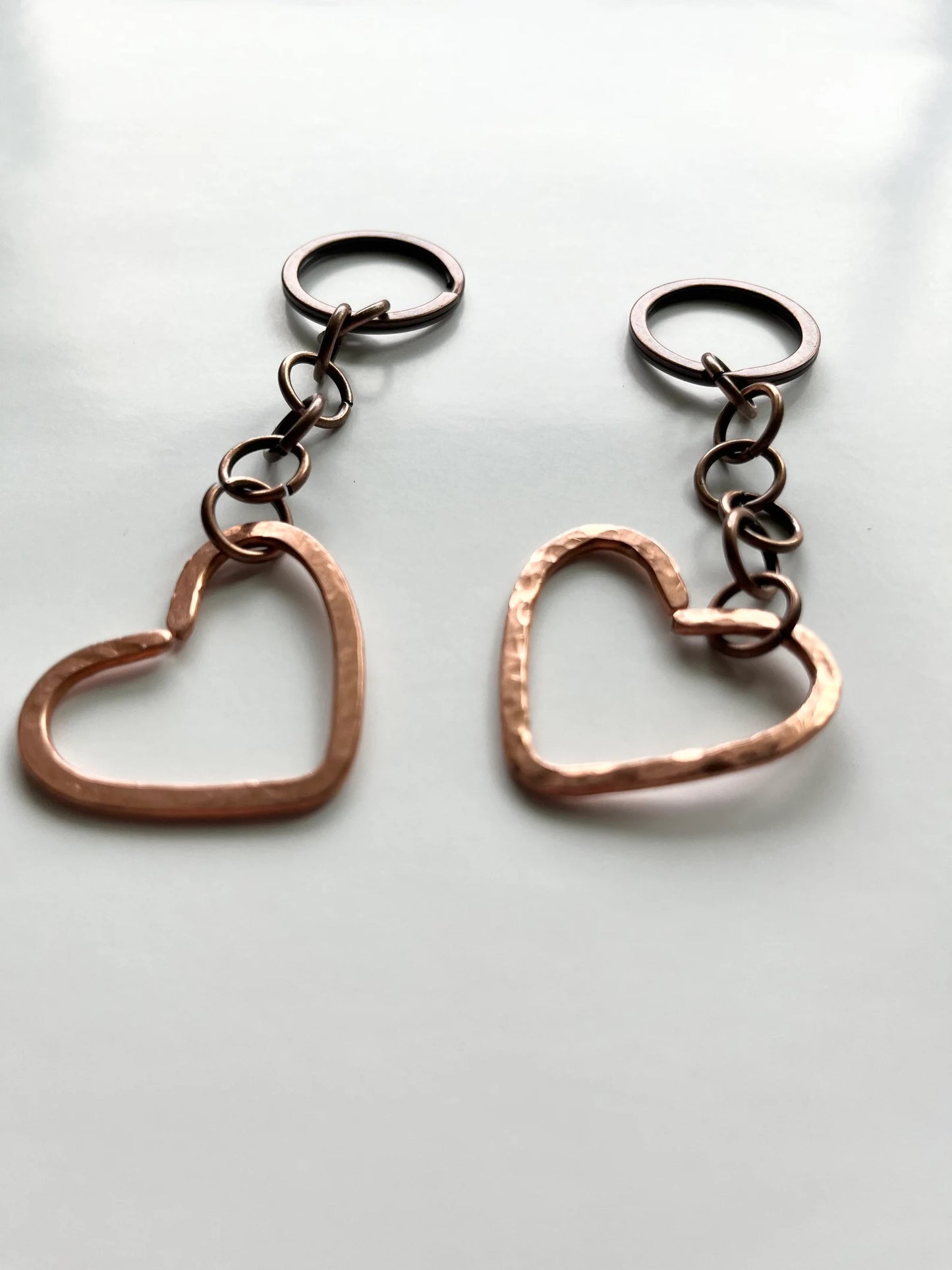 Heart Keychain | Handmade Salvaged Copper Wire Art