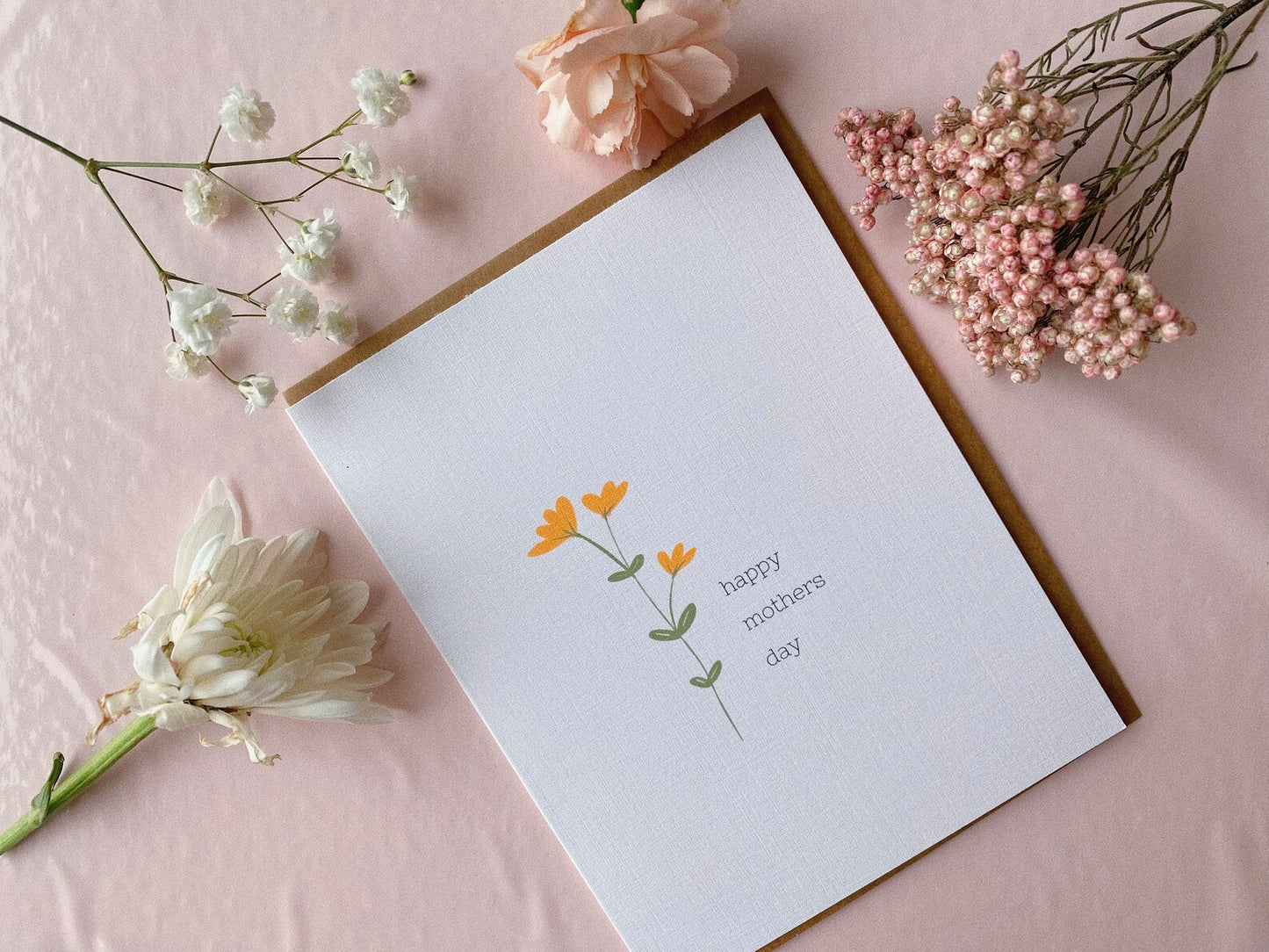 Yellow Flower Mother's Day Card