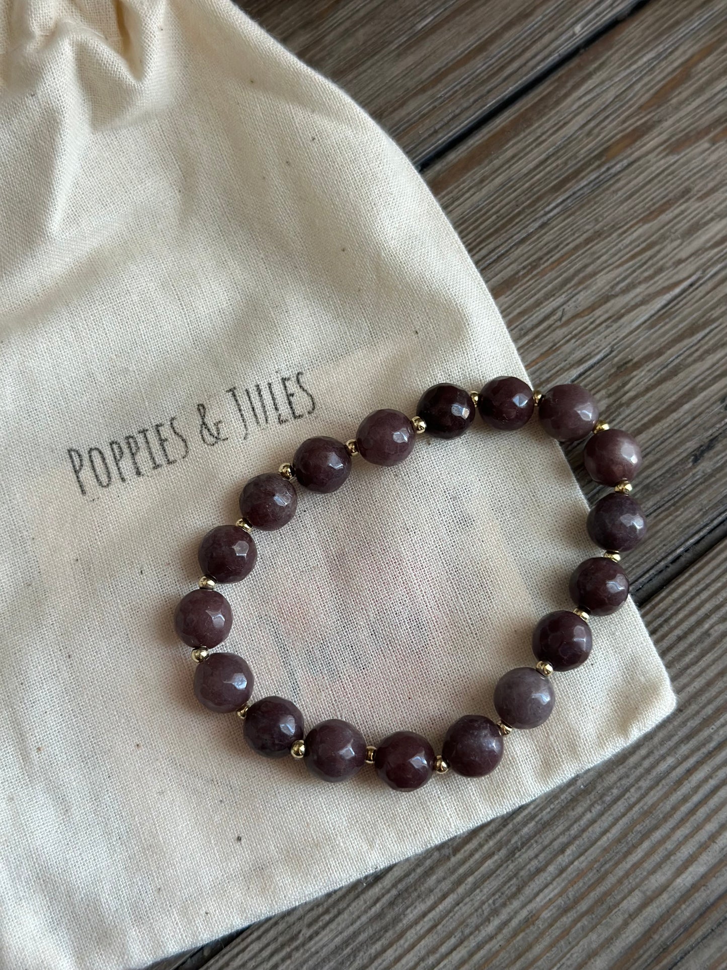 Poppies and Jules Aventurine Bracelet