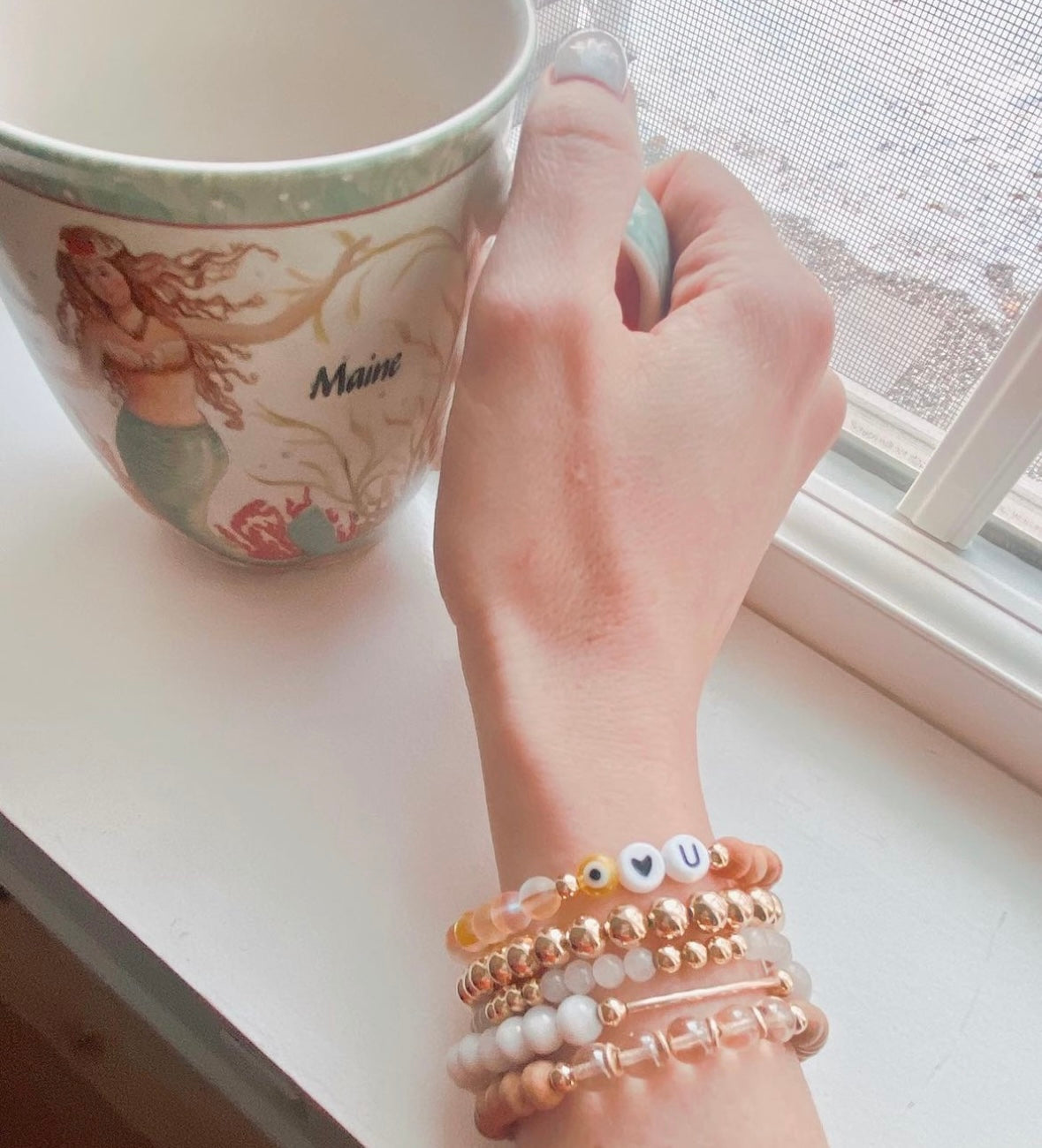 White Agate Bracelet