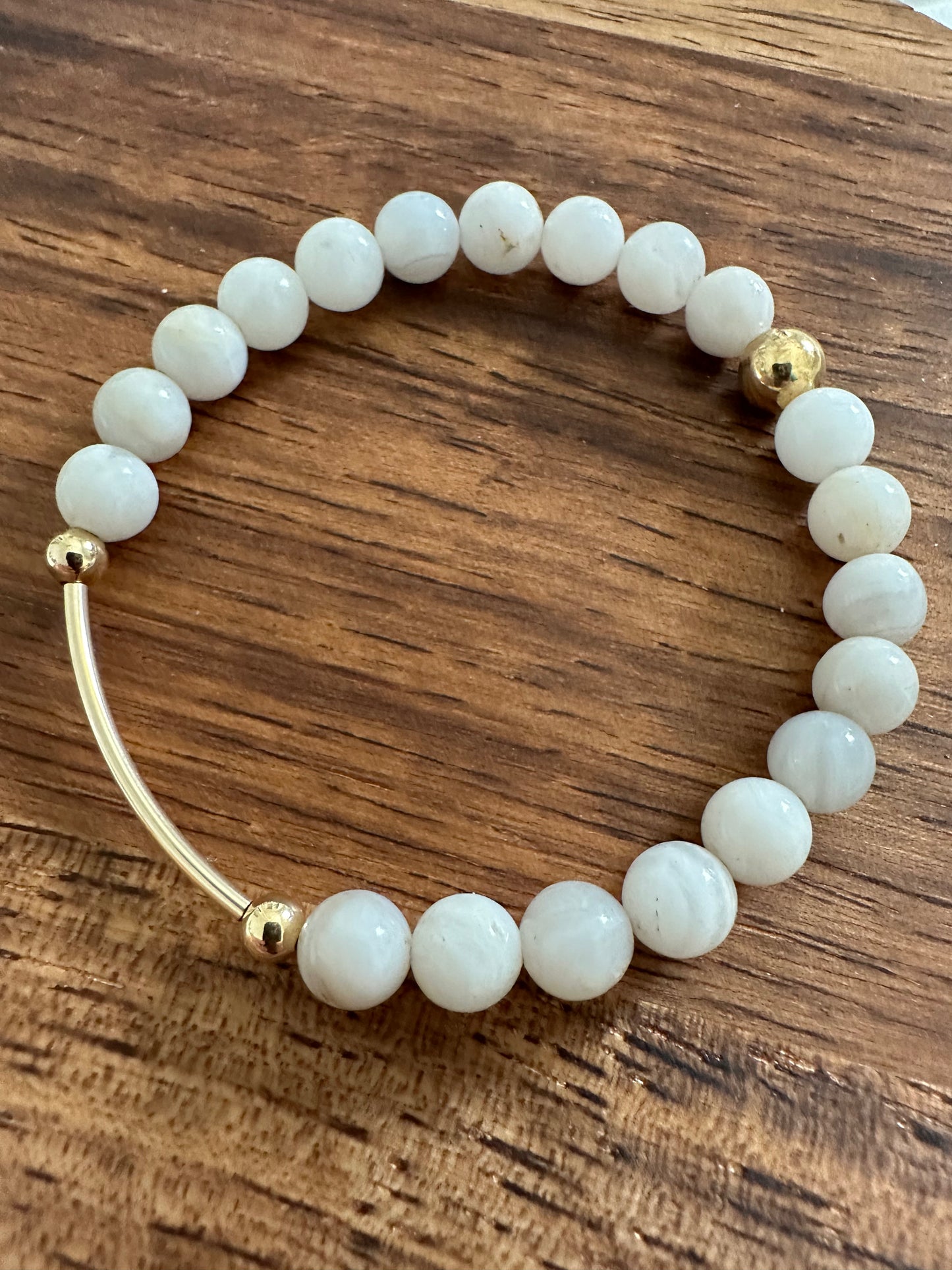 White Agate Bracelet