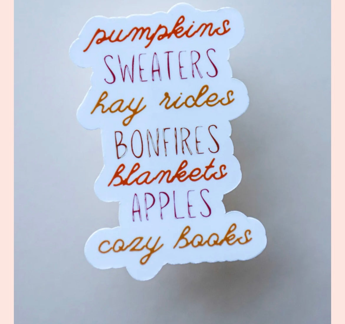 Fall Things Sticker
