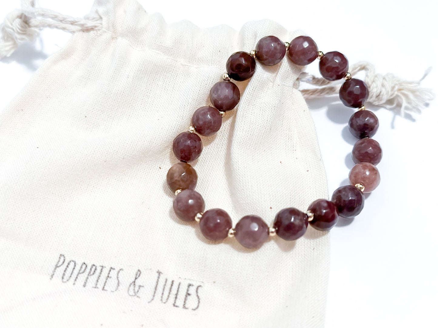 Poppies and Jules Aventurine Bracelet