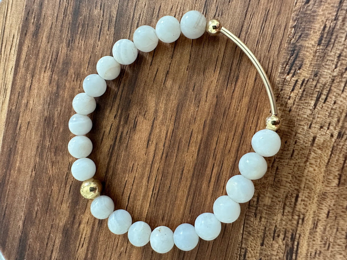 White Agate Bracelet