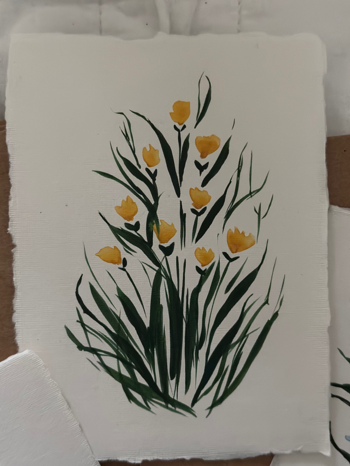Simple Tulip Notecards on 100% Recycled Paper