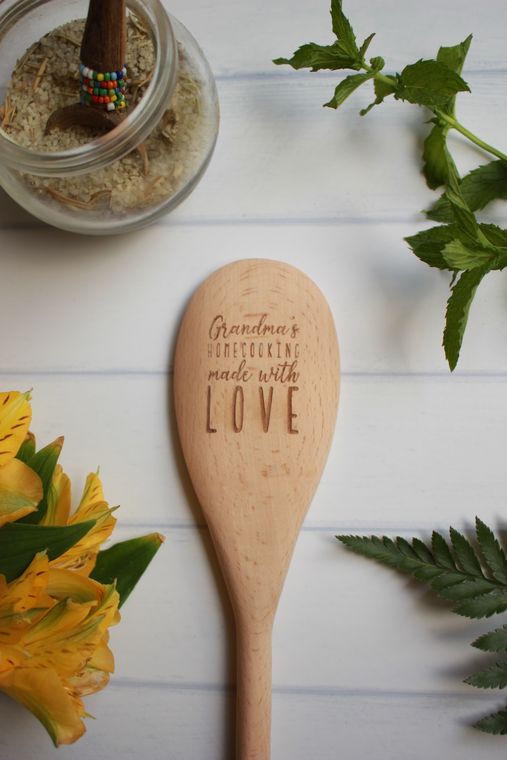 Grandma's Homecooking Made With Love Wooden Spoon