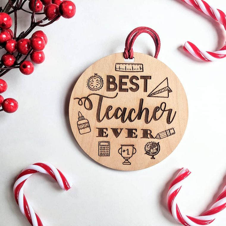 Best Teacher Ever Ornament
