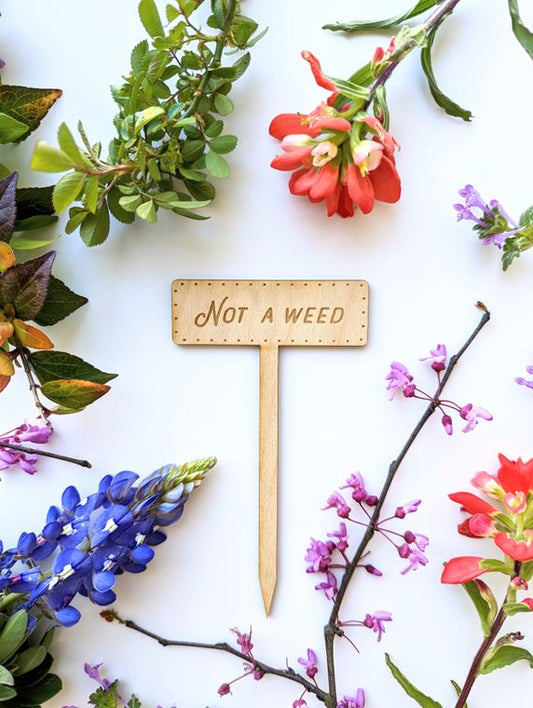 Not A Weed Garden Marker