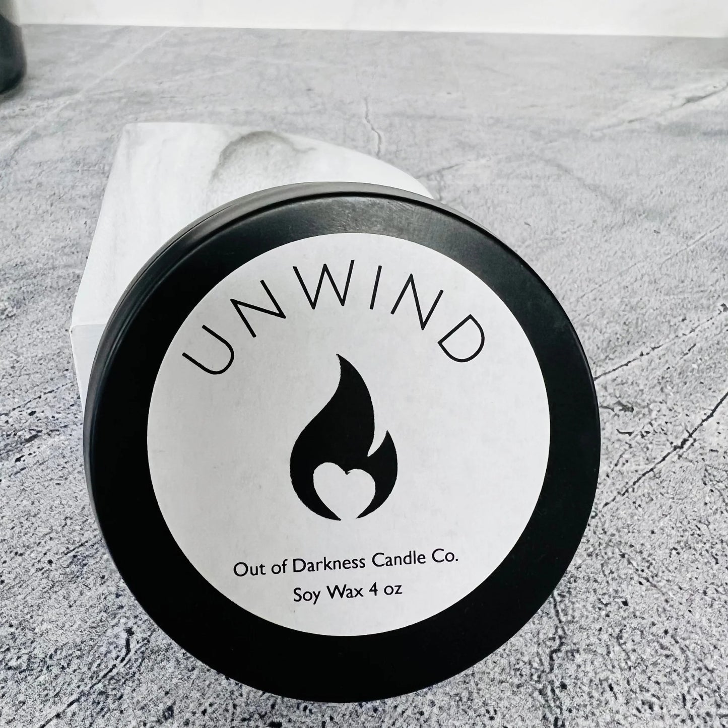 Unwind Candle Tin