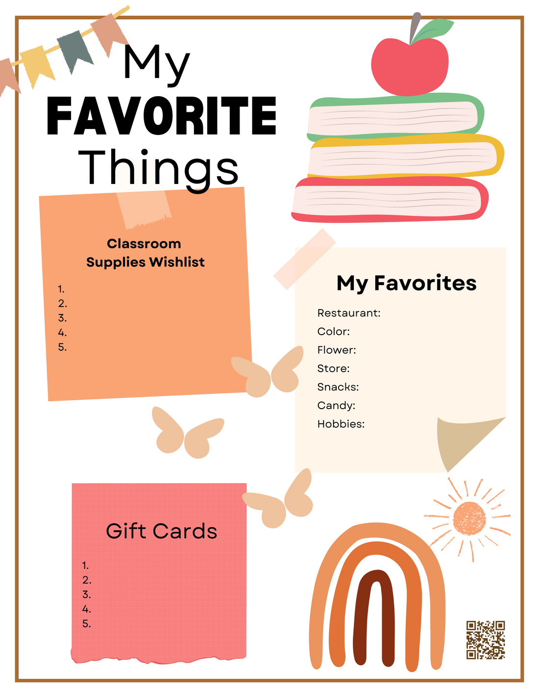 Teacher Favorites- free download!