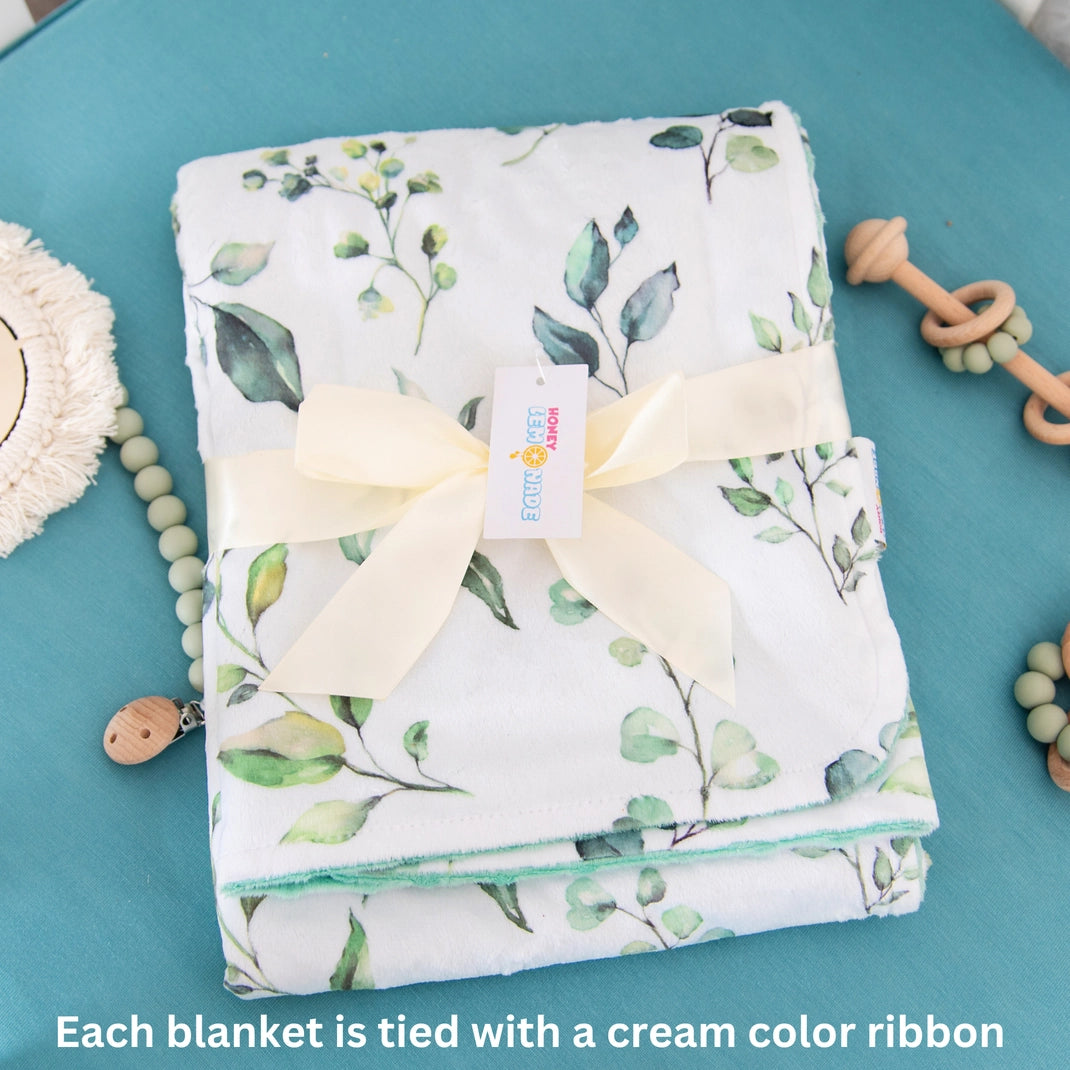 Premium Baby & Toddler Blanket - Peach Floral